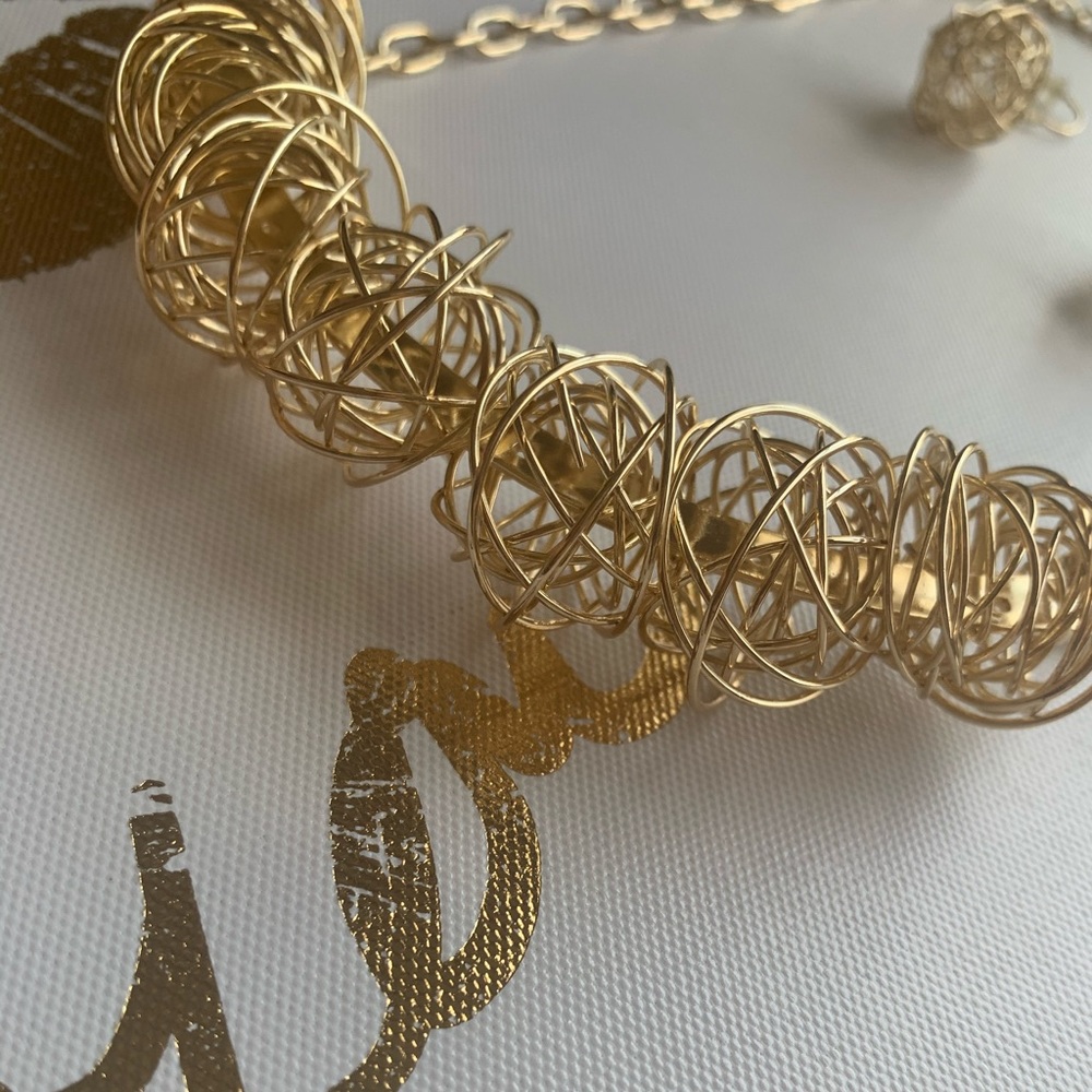 A golden necklace
